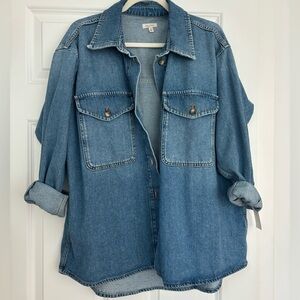 Brand new with Tags Anthropologie Pilcro Denim Oversized Button Down